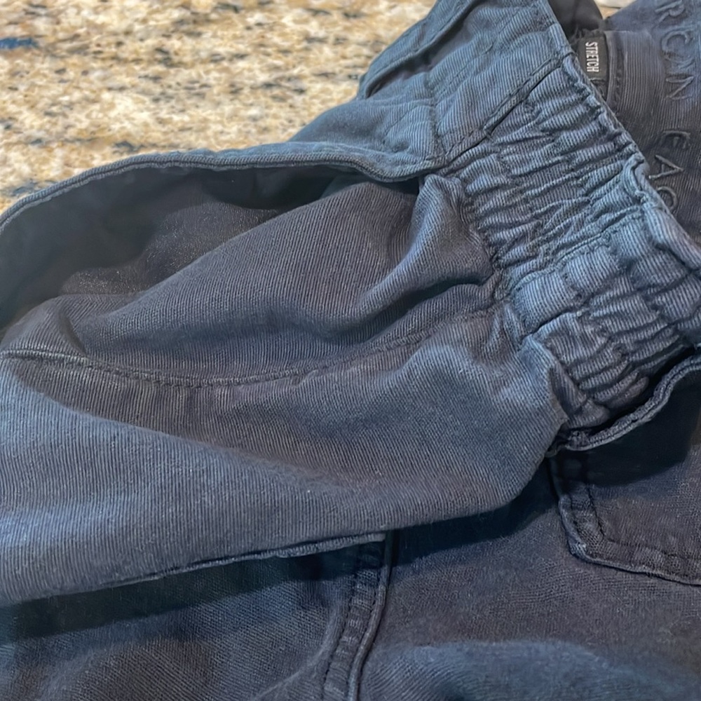WOMENS American Eagle Black Cargo Stretch Pants in size 2 regular - Picture 7 of 11